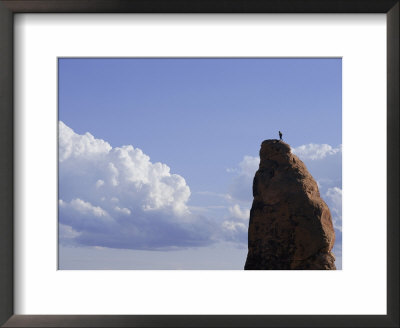 A Man Stands Atop Dark Angel by Bill Hatcher Pricing Limited Edition Print image