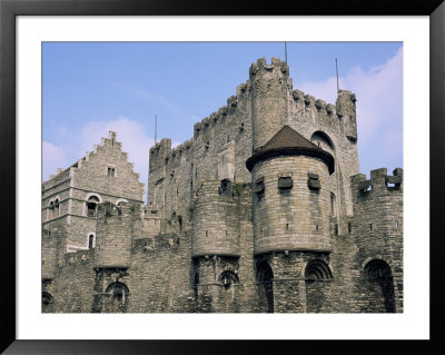 Gravenstein Castle, Founded In The 10Th Century, Ghent, Flanders, Belgium by Brigitte Bott Pricing Limited Edition Print image