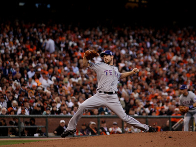 Texas Rangers V San Francisco Giants, Game 1: Cliff Lee by Jed Jacobsohn Pricing Limited Edition Print image