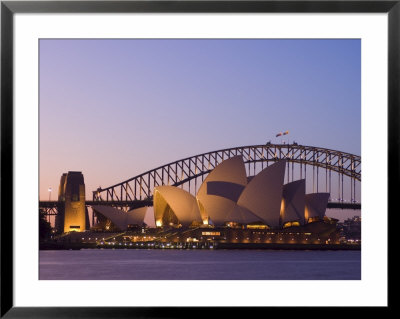 Opera House And Harbour Bridge, Sydney, New South Wales, Australia by Sergio Pitamitz Pricing Limited Edition Print image