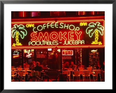 Coffeeshop, Rembrandtsplein, Amsterdam, The Netherlands (Holland) by Sergio Pitamitz Pricing Limited Edition Print image