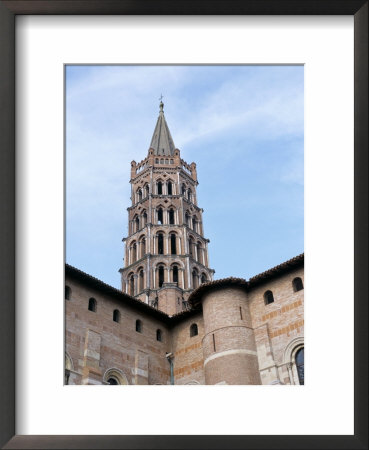 Octagonal Bell Tower, Basilica Of St. Cernin, Toulouse, Midi-Pyrenees, France by Richard Ashworth Pricing Limited Edition Print image