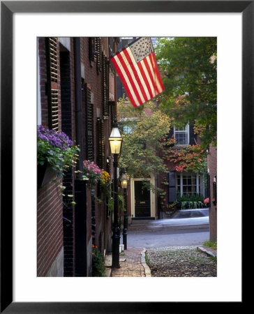 Cobblestone Street And Historic Homes Of Beacon Hill, Boston, Massachusetts, Usa by John & Lisa Merrill Pricing Limited Edition Print image