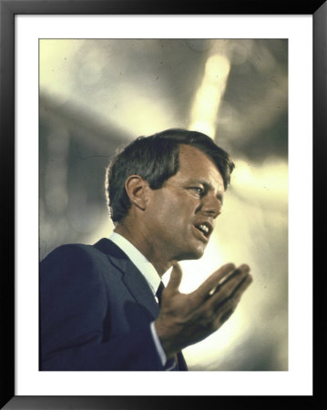 Senator Robert Kennedy On Campaign Trail During Presidential Primary Season by Bill Eppridge Pricing Limited Edition Print image