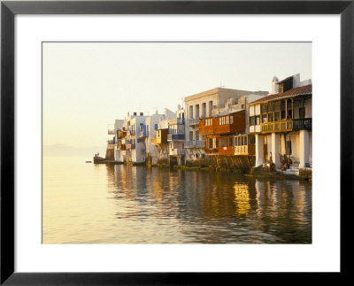 Little Venice At Sunset, Mykonos Town, Mykonos, (Mikonos), Greek Islands, Greece by Lee Frost Pricing Limited Edition Print image