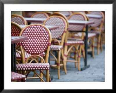 Cafe Tables, Place Du Tertre, Montmartre, Paris, France by Walter Bibikow Pricing Limited Edition Print image