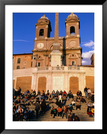 People Sitting On Spanish Steps, Rome, Lazio, Italy by Christopher Groenhout Pricing Limited Edition Print image