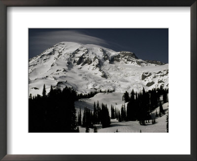 Snowy Mt. Rainer, Washington, Usa by Michael Brown Pricing Limited Edition Print image