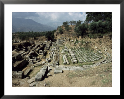 The Theatre At Ancient Sparta, Peloponnese, Greece by Loraine Wilson Pricing Limited Edition Print image