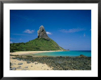 View Of Praia Do Conceicao Beach And Morro Do Pico In The Background, Fernando De Noronha, Brazil by Marco Simoni Pricing Limited Edition Print image