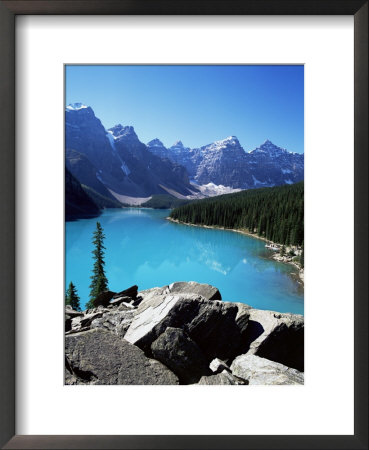 Moraine Lake, Valley Of The Ten Peaks, Banff National Park, Rocky Mountains by Hans Peter Merten Pricing Limited Edition Print image
