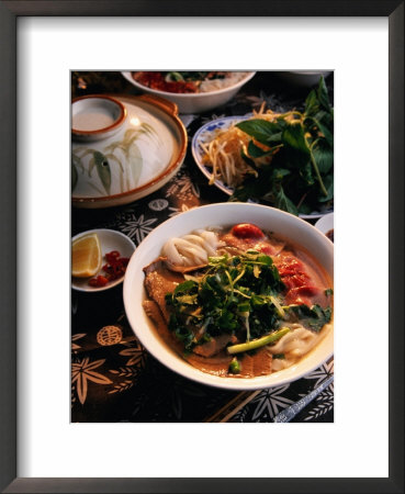 Bowl Of Beef With Rice Noodles., Vietnam by Greg Elms Pricing Limited Edition Print image