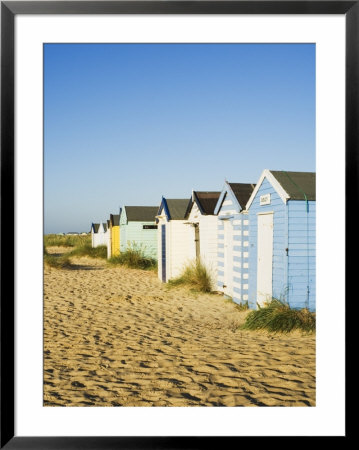 Old Beach Huts, Southwold, Suffolk, England, United Kingdom by Amanda Hall Pricing Limited Edition Print image