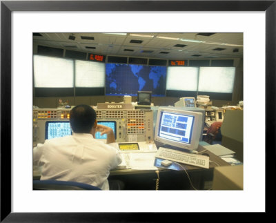 Nasa Space Mission Control, Space Centre, Houston, Texas, Usa by Charles Bowman Pricing Limited Edition Print image