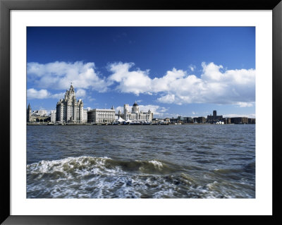 Liverpool And The River Mersey, Merseyside, England, United Kingdom by Chris Nicholson Pricing Limited Edition Print image