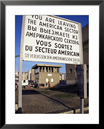 Checkpoint Charlie, Border Control, West Berlin, Berlin, Germany by Michael Jenner Pricing Limited Edition Print image