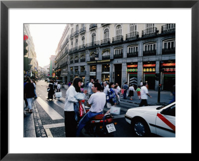 Pedestrians And Traffic, Madrid, Spain by Chester Jonathan Pricing Limited Edition Print image