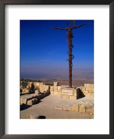 The Serpent And Cross Monument On The Summit Of Mt. Nebo, Mt. Nebo, Jordan by Patrick Syder Pricing Limited Edition Print image