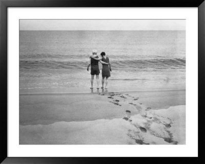 Alexander Graham Bell And His Daughter Walk Into The Lake by Bell Family Pricing Limited Edition Print image
