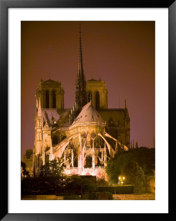 Notre Dame Cathedral Lit At Night, Paris, France by Jim Zuckerman Pricing Limited Edition Print image