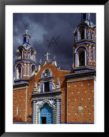 Facade Of Church Of The Virgin Of The Assumption In Libres, Mexico by Jeffrey Becom Pricing Limited Edition Print image