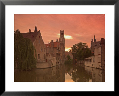 Belfort And River Dijver, Bruges, Belgium by Alan Copson Pricing Limited Edition Print image