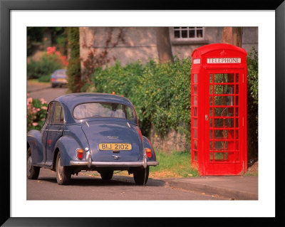 Antique Car And Telephone Booth, Northern Ireland by Kindra Clineff Pricing Limited Edition Print image