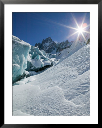 Le Montenvers, Winter Mer De Glace Glacier Ice Cave, Mont Blanc, France by Walter Bibikow Pricing Limited Edition Print image