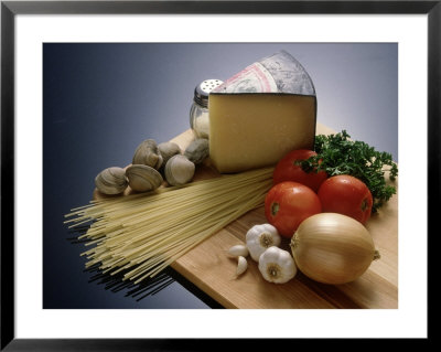 Cheese, Pasta, Clams And Vegetables by Rick Bostick Pricing Limited Edition Print image