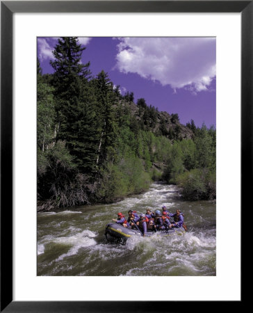 People Rafting In Blue River North Of Silverthorne, Co by Bob Winsett Pricing Limited Edition Print image