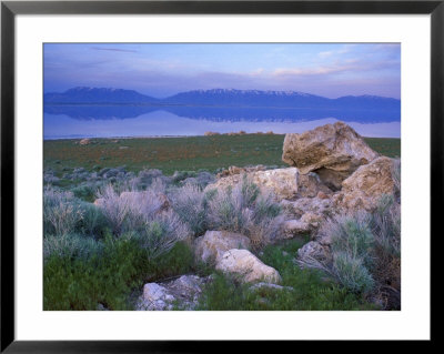 Great Salt Lake And The Wasatch Range, From Antelope Island State Park, Utah, Usa by Jerry & Marcy Monkman Pricing Limited Edition Print image