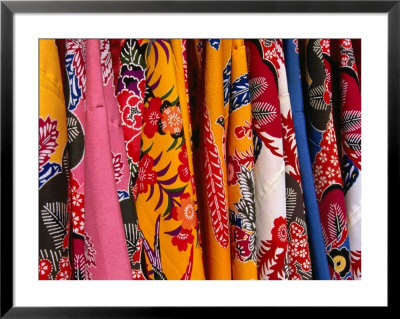 Okinawan Kimonos On Display At Ryukyu Village, Japan by Mason Florence Pricing Limited Edition Print image