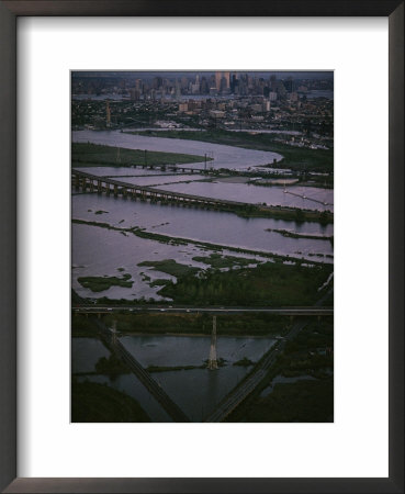 A Shot Of The Meadowlands And The New York Skyline by Melissa Farlow Pricing Limited Edition Print image