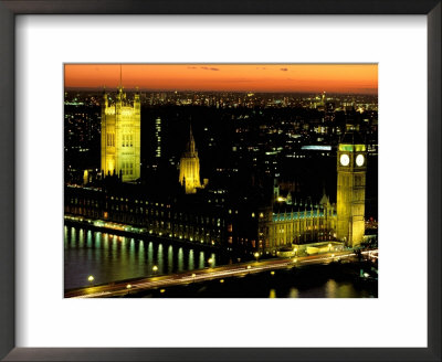 Big Ben And The Houses Of Parliament At Dusk, London, England by Walter Bibikow Pricing Limited Edition Print image