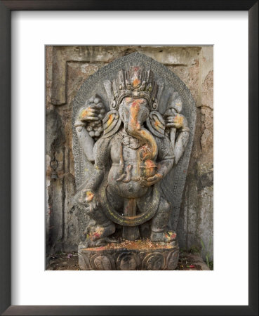 Ganesh Stone Statue, Son Of Shiva And Parvati. by Don Smith Pricing Limited Edition Print image