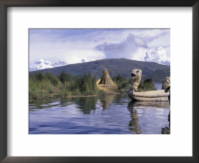 Dragon Boats Made Of Reeds, Uros Floating Islands, Lake Titicaca, Peru by Cindy Miller Hopkins Pricing Limited Edition Print image