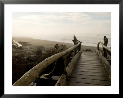 Driftwood Bridge Entrance From Trail, Kalaloch Beach, Olympic National Park, Washington, Usa by Trish Drury Pricing Limited Edition Print image