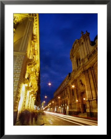 Street At Night, Catania, Italy by Wayne Walton Pricing Limited Edition Print image