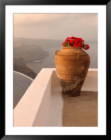 Greek Island Of Santorini by Keith Levit Pricing Limited Edition Print image