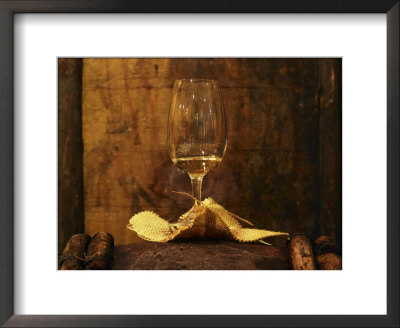 Wooden Barrels With Aging Wine In The Cellar, Domaine E Guigal, Ampuis, Cote Rotie, Rhone, France by Per Karlsson Pricing Limited Edition Print image
