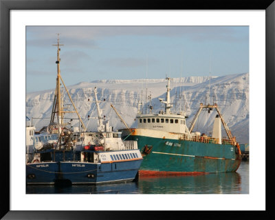 Ships In Reykjavik Harbour, Reykjavik, Iceland by Jonathan Smith Pricing Limited Edition Print image