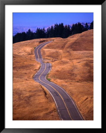 Winding Road At Mount Tamalpais, California, Usa by Thomas Winz Pricing Limited Edition Print image