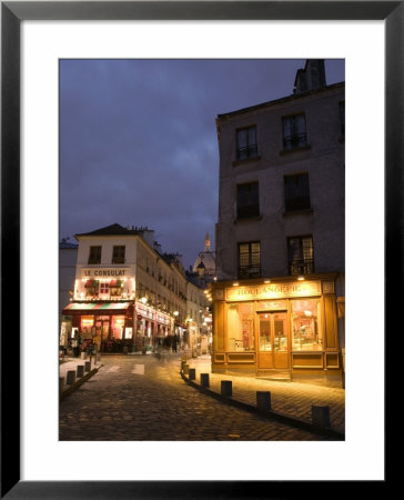 Rue Norvins And Basilique Du Sacre Coeur, Place Du Tertre, Montmartre, Paris, France by Walter Bibikow Pricing Limited Edition Print image