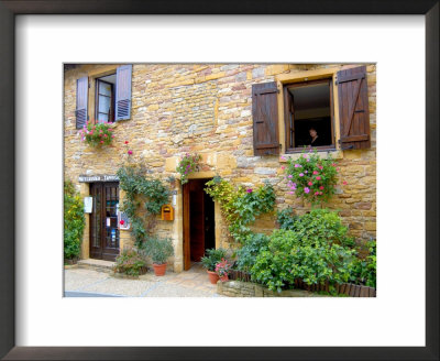 Woman Looking Out Of Window, Olingt, Burgundy, France by Lisa S. Engelbrecht Pricing Limited Edition Print image