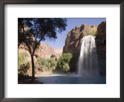 A Large Waterfall Hydrates A Narrow Canyon And Fills A Small Pool by Taylor S. Kennedy Pricing Limited Edition Print image