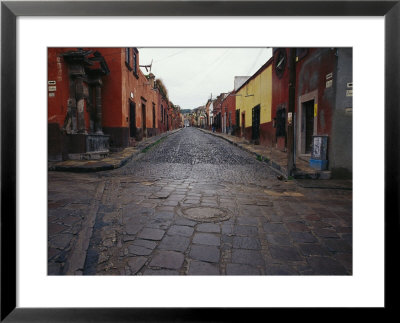 View Of Cobblestone Streets In San Miguel De Allende, Mexico by Gina Martin Pricing Limited Edition Print image