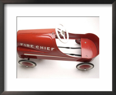 Antique Red Toy Fire Truck by Jim Mcguire Pricing Limited Edition Print image