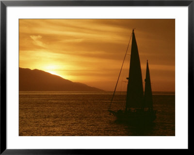 Sailboat At Sunset by William Swartz Pricing Limited Edition Print image