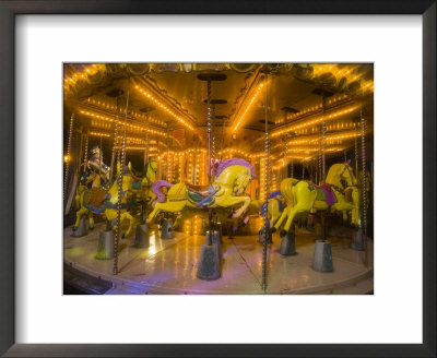 Carousel In Front Of The Eiffel Tower At Night, Paris, France by Jim Zuckerman Pricing Limited Edition Print image