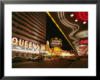 View Of Downtown Las Vegas At Night by Walter Meayers Edwards Pricing Limited Edition Print image